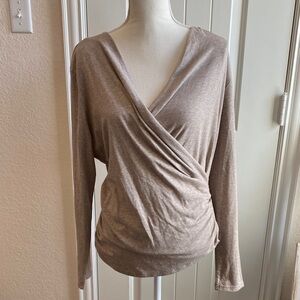 2/$15 light brown long sleeve top